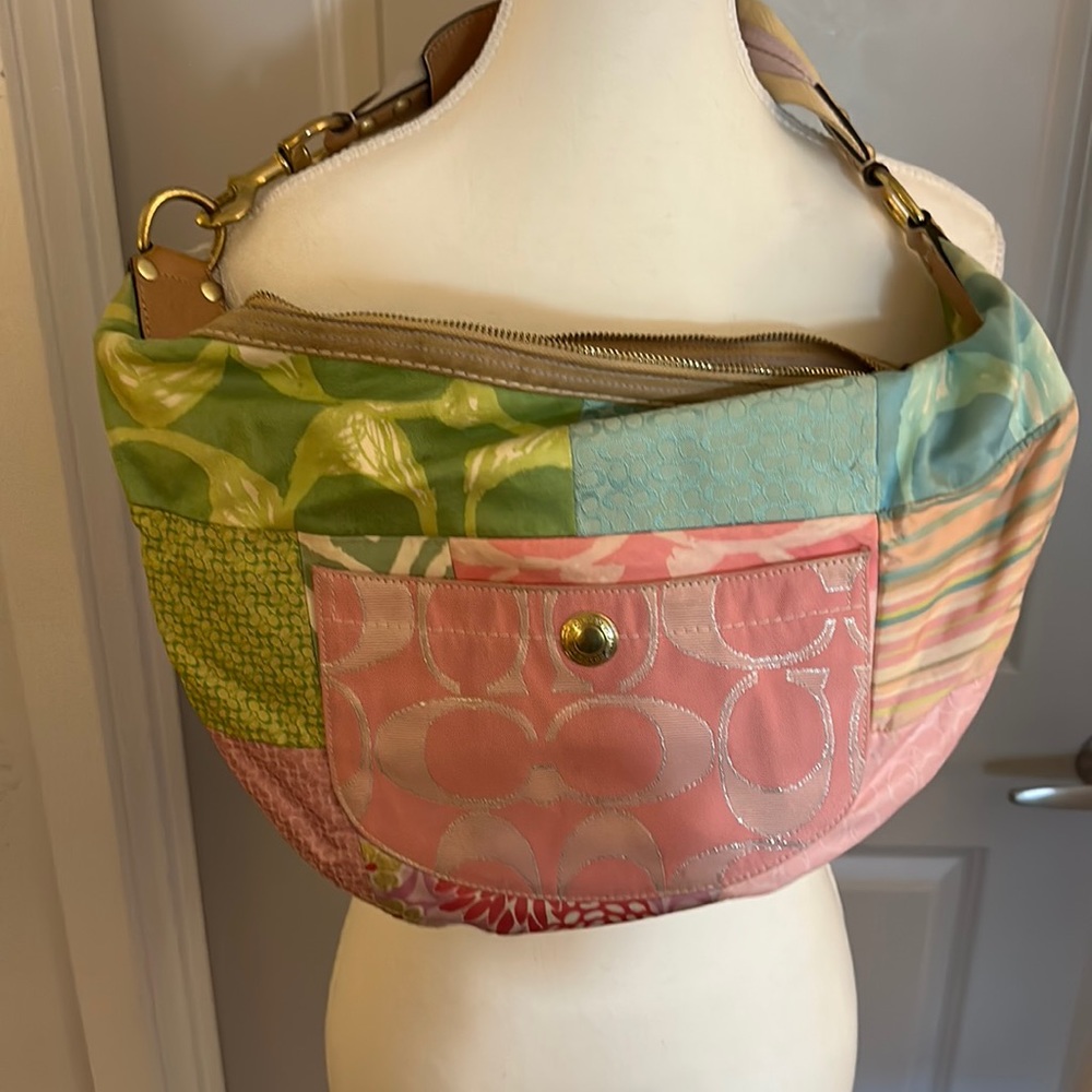 Coach Pastel Patchwork Shoulder Bag